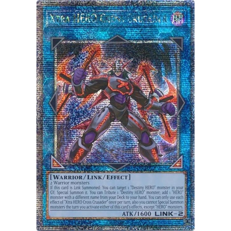 Xtra HERO Cross Crusader [RA04-EN076] Quarter Century Secret Rare