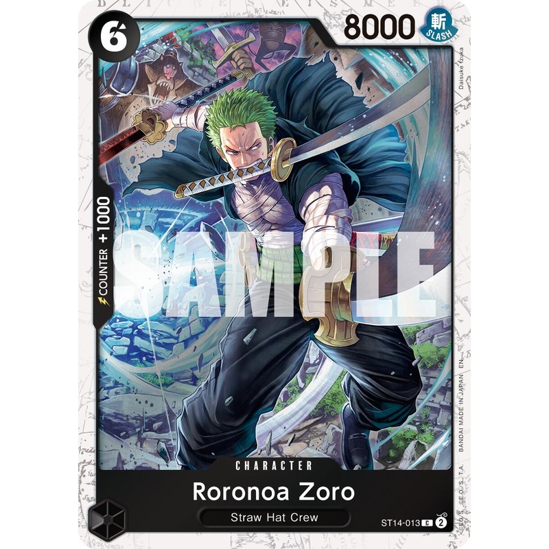 Roronoa Zoro (ST14-013) (Pirate Foil) [Premium Booster -The Best- Vol. 2]