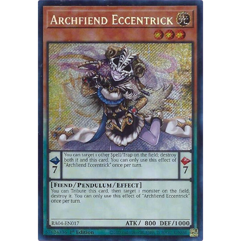 Archfiend Eccentrick [RA04-EN017] Secret Rare