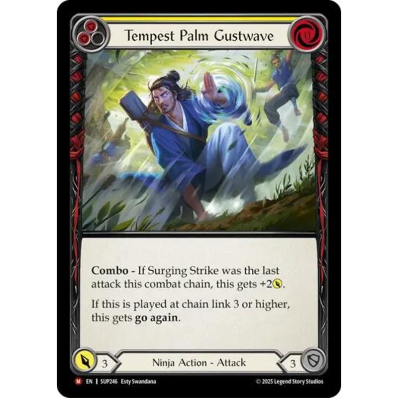 Tempest Palm Gustwave [SUP246] (Super Slam)  Rainbow Foil