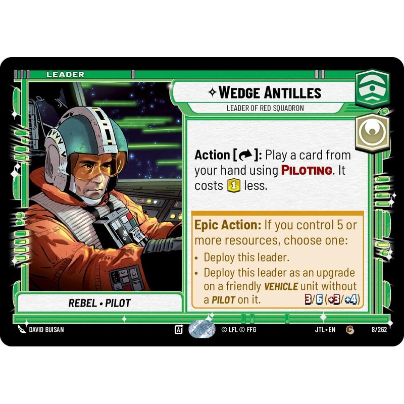 Wedge Antilles - Leader of Red Squadron (008/262) (008/257) [Jump to Lightspeed]