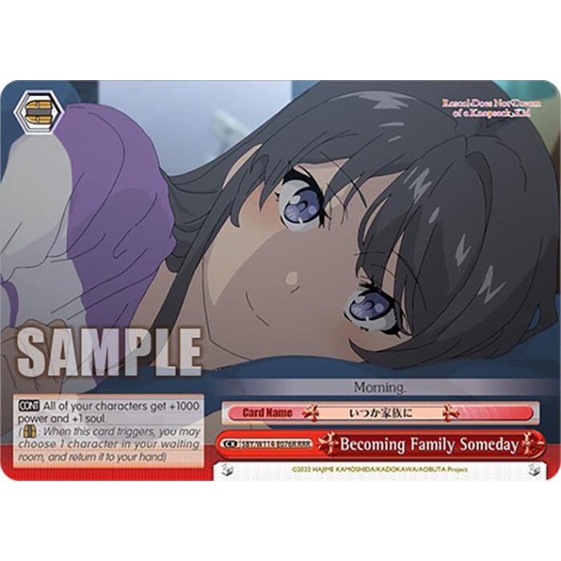 Becoming Family Someday (SBY/W114-E076R RRR) [Rascal Does Not Dream Series]