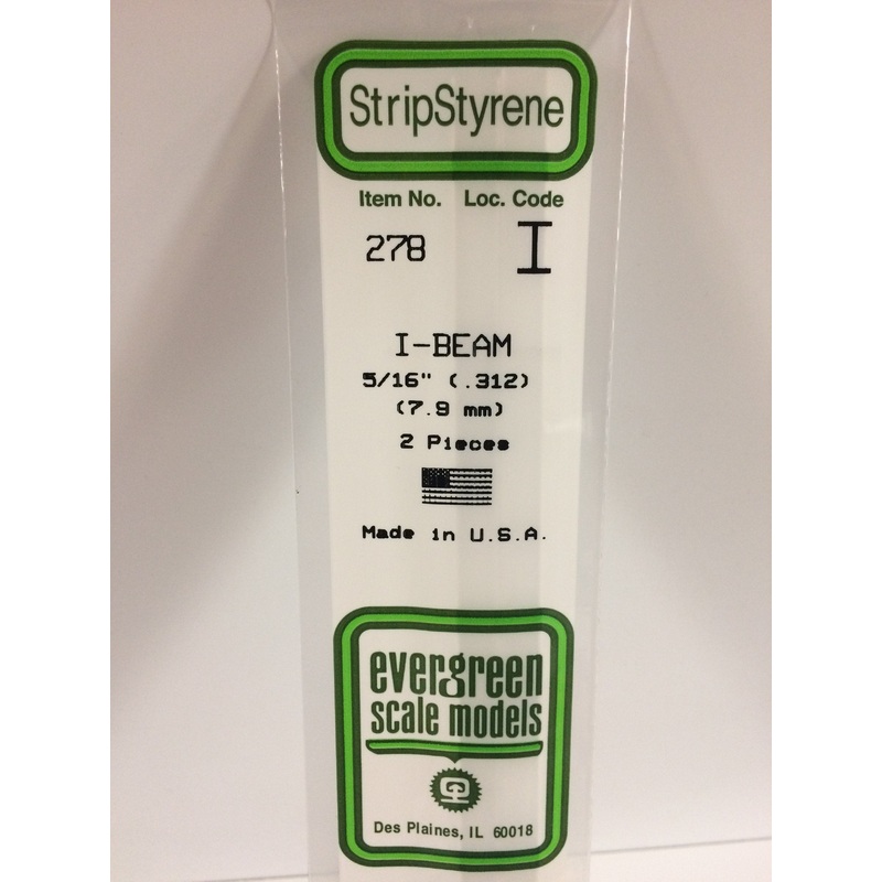 Evergreen 278 - 7.9mm I-Beam