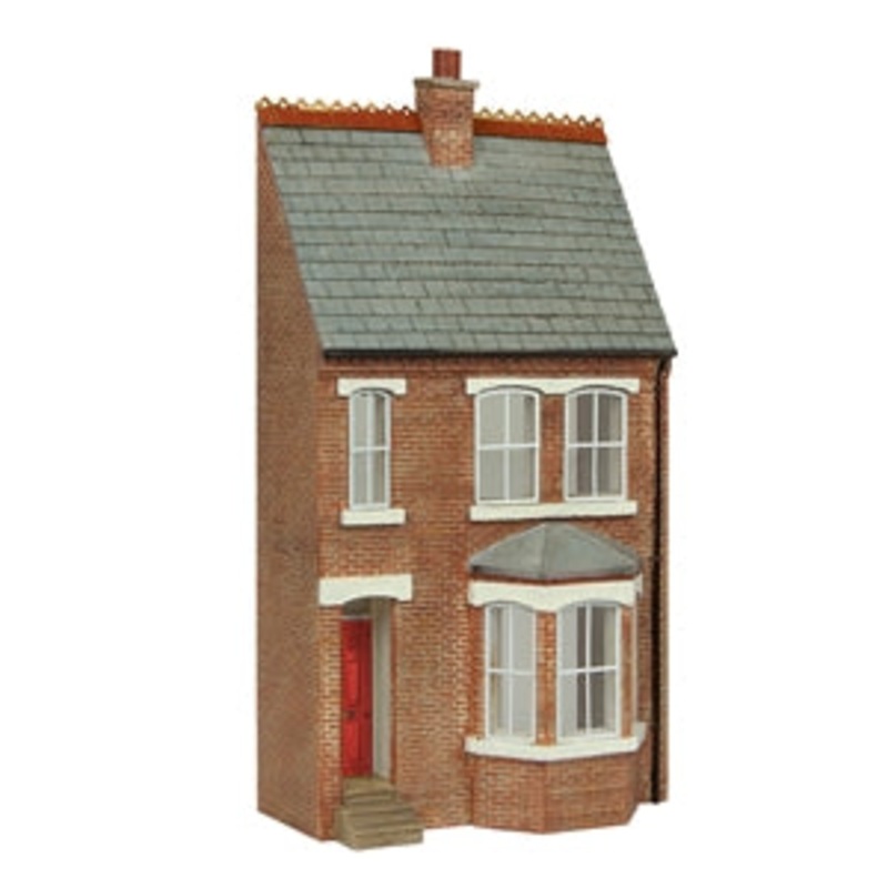 Bachmann Scenecraft 44-0214R Low Relief Right Hand Bay Terrace Red