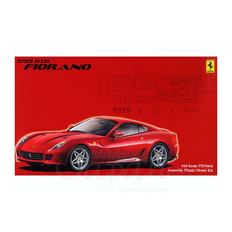 Fujimi 1/24 Ferrari 599GTB w/ Etching Parts Model Kit - 122660