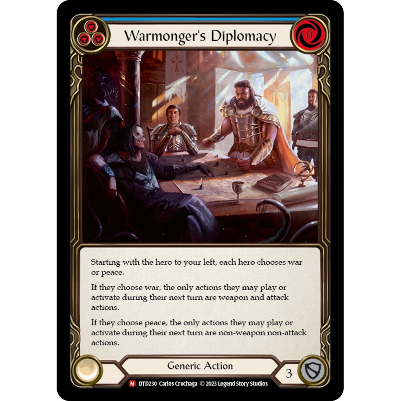 Warmonger's Diplomacy [DTD230] (Dusk Till Dawn)  Rainbow Foil
