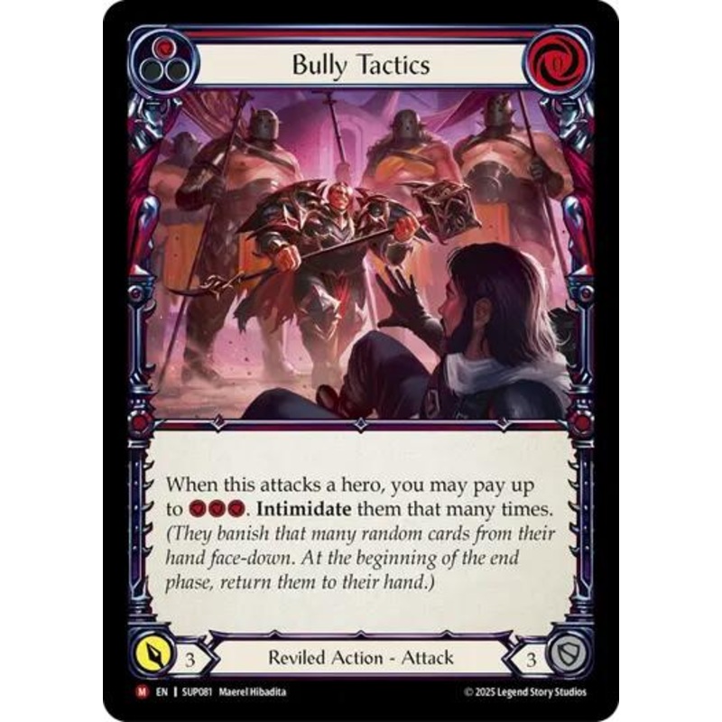 Bully Tactics [SUP081] (Super Slam)  Rainbow Foil