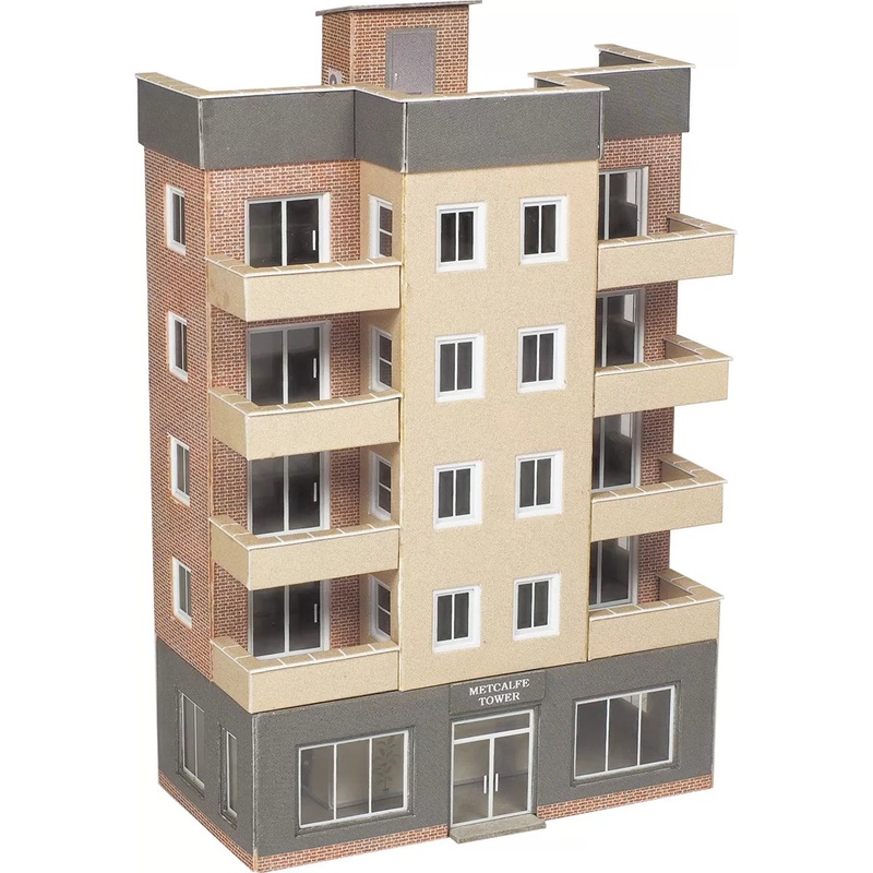 Metcalfe PN960 N Scale Low Relief Tower Block