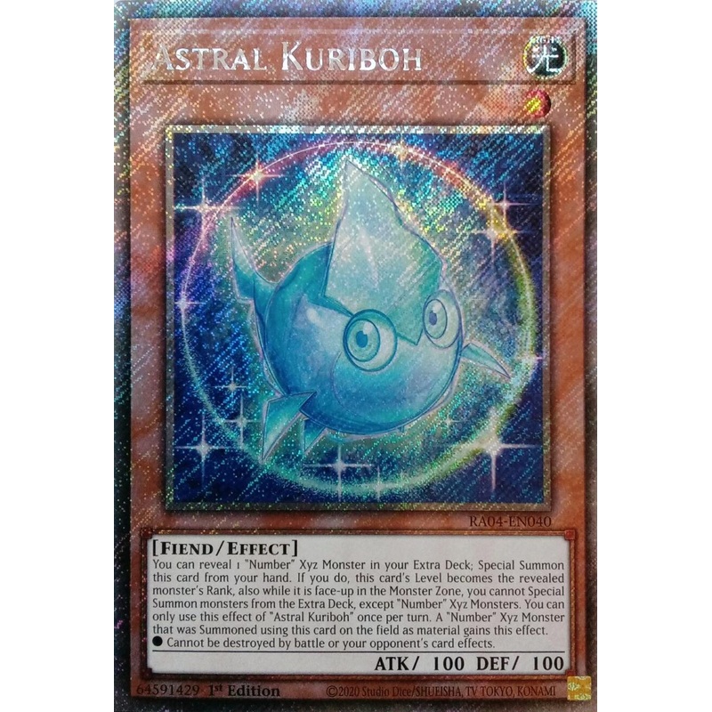 Astral Kuriboh [RA04-EN040] Platinum Secret Rare