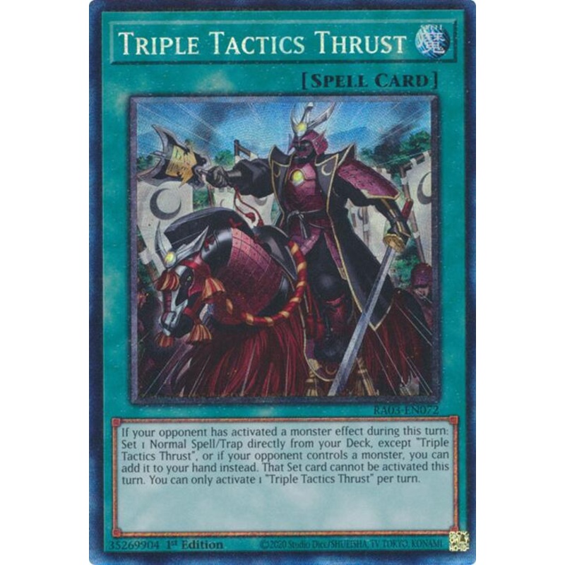 Triple Tactics Thrust (CR) [RA03-EN072] Prismatic Collector's Rare