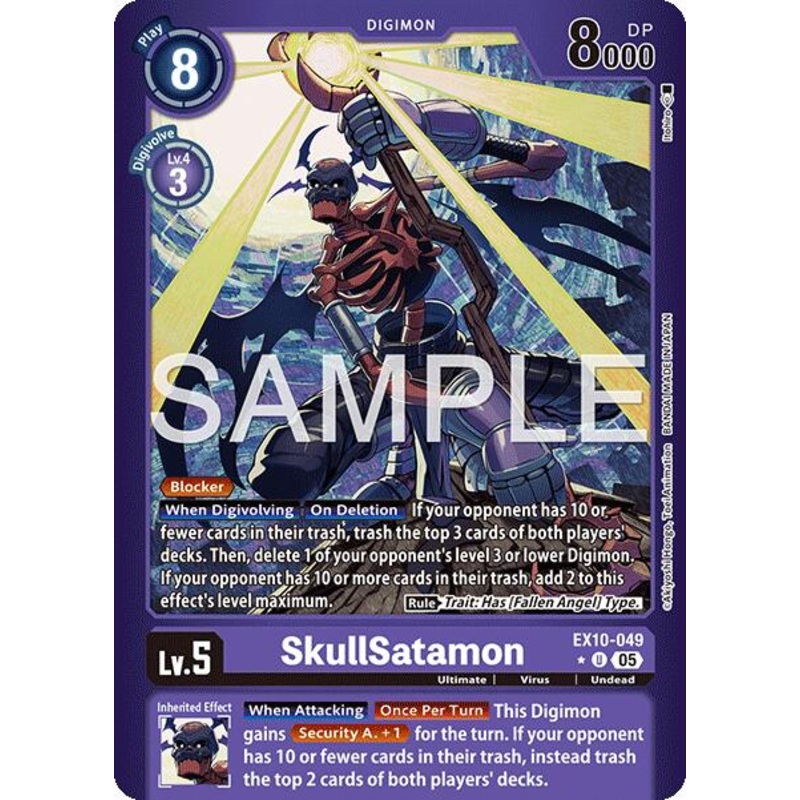 SkullSatamon [EX10-049] (Limited Foil) [Sinister Order]