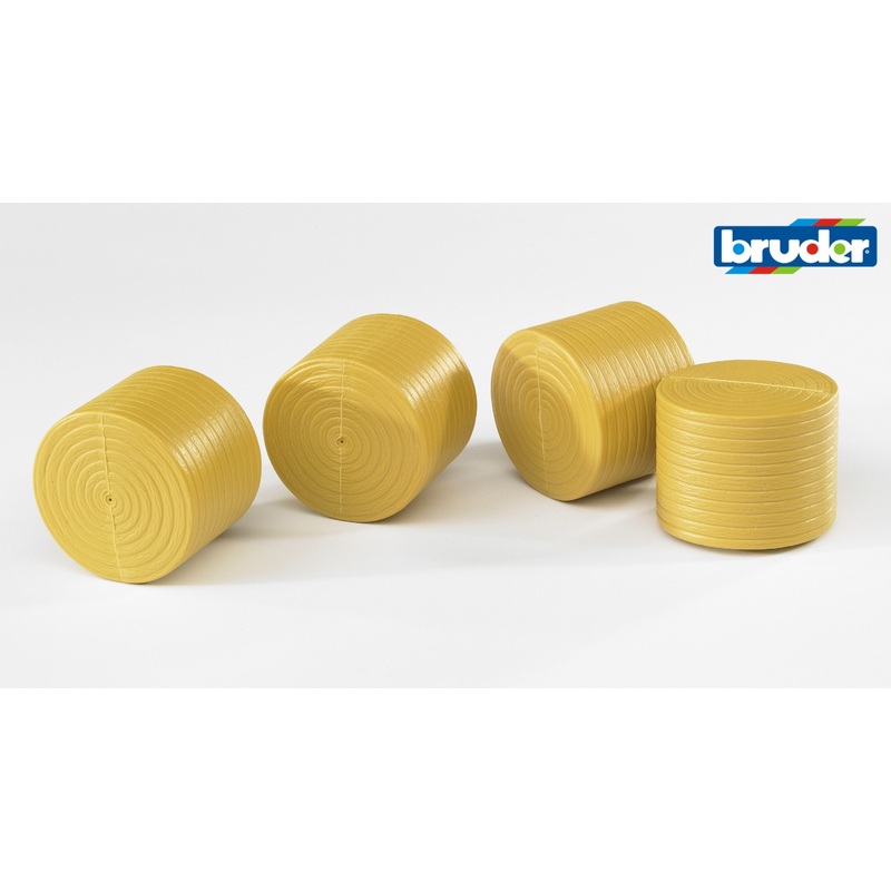 B02344 Bruder Large Round Bales x 4