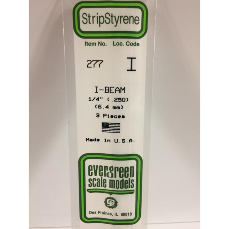 Evergreen 277 - 6.4mm I-Beam