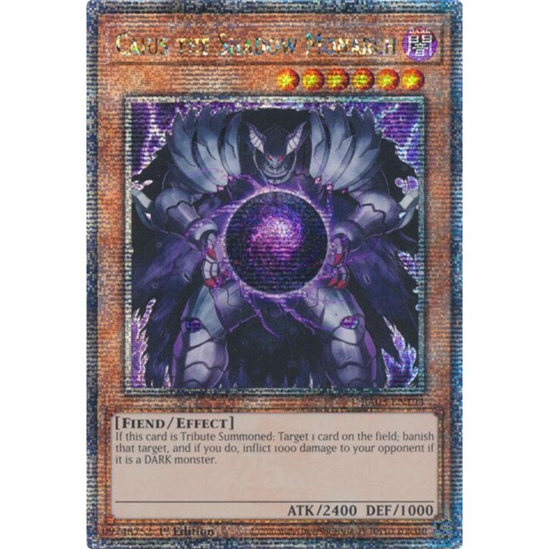 Caius the Shadow Monarch (Quarter Century Secret Rare) [RA03-EN194] Quarter Century Secret Rare