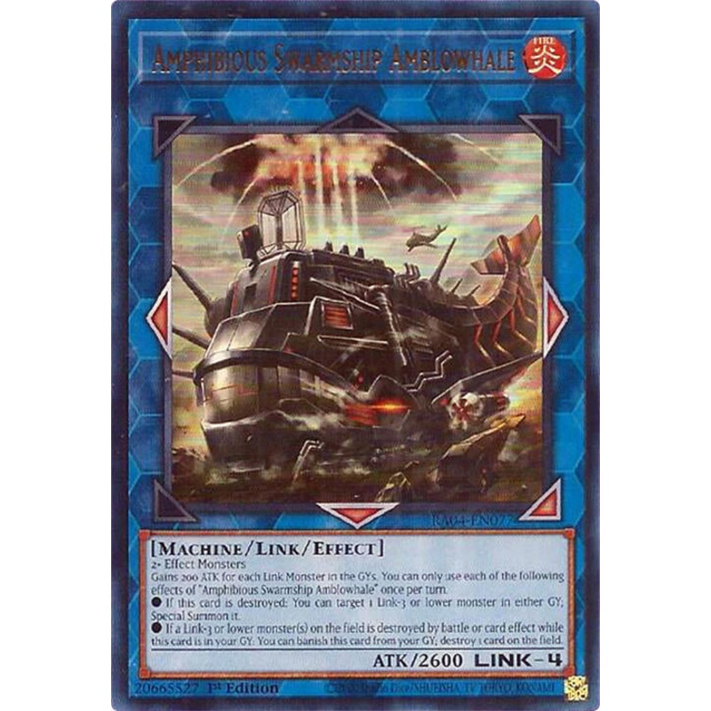 Amphibious Swarmship Amblowhale [RA04-EN077] Ultra Rare