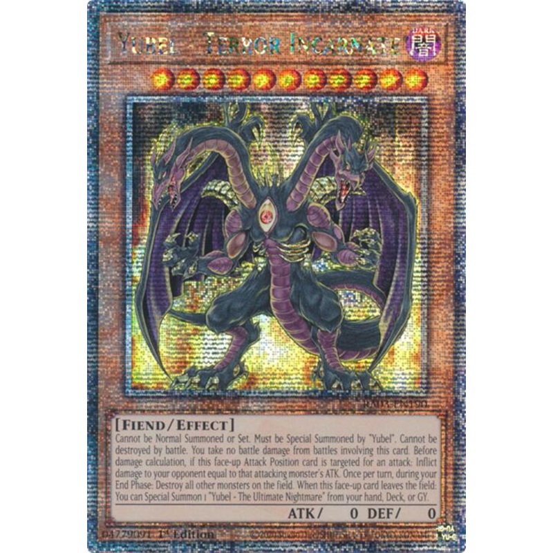 Yubel - Terror Incarnate (Quarter Century Secret Rare) [RA03-EN190] Quarter Century Secret Rare