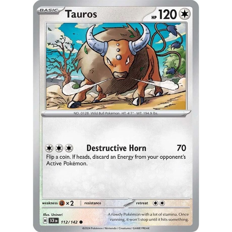 Tauros (112/142) [Scarlet & Violet: Stellar Crown]