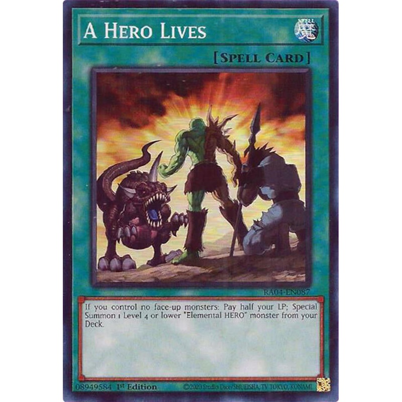 A Hero Lives [RA04-EN087] Super Rare
