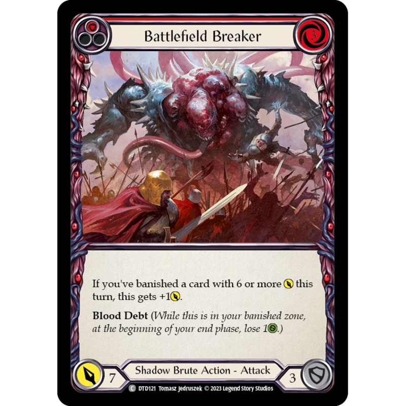 Battlefield Breaker (Red) [DTD121] (Dusk Till Dawn)  Rainbow Foil