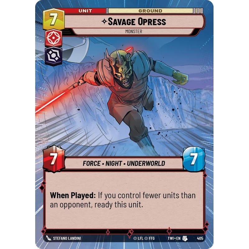 Savage Opress - Monster (405) (Hyperspace) (405) [Twilight of the Republic]