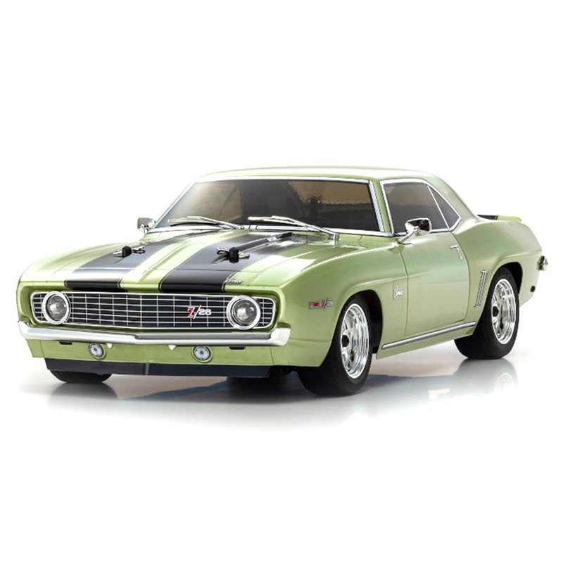 Kyosho 1/10 Fazer Mk2 1969 Chevrolet Camaro Z28 4WD Electric On Road SWB RC Car - Frost Green