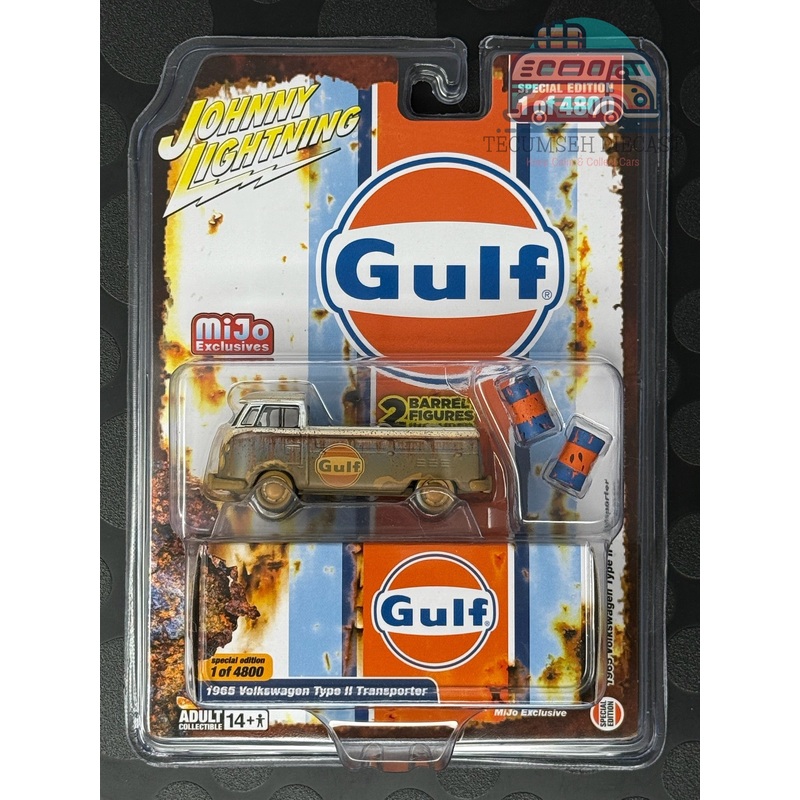 1965 Volkswagen Type 2 Transporter Gulf with 2 Gulf Oil Barrels