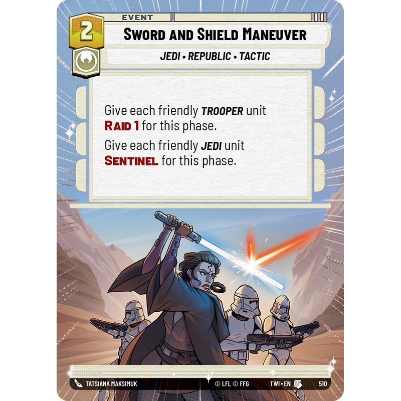 Sword and Shield Maneuver (510) (Hyperspace) (510) [Twilight of the Republic]