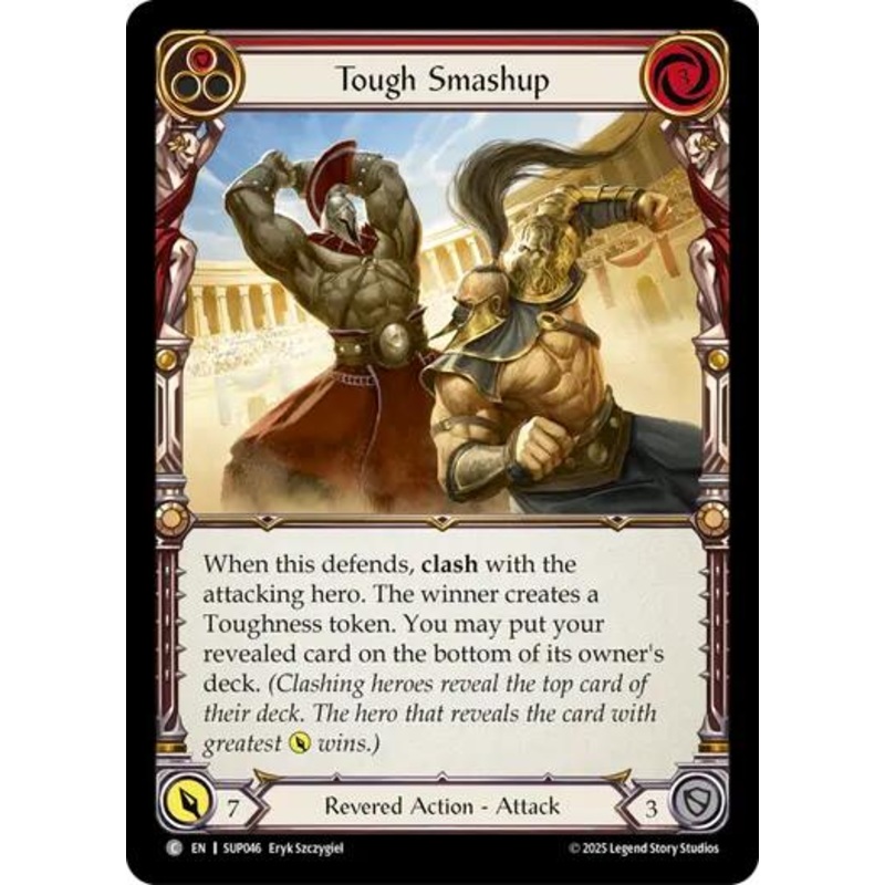 Tough Smashup (Red) [SUP046] (Super Slam)  Rainbow Foil