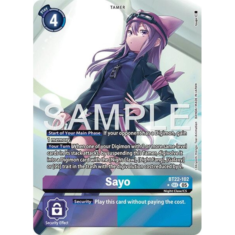 Sayo [BT22-102] (Alternate Art) [Cyber Eden]
