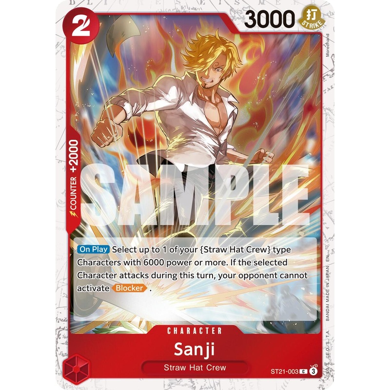 Sanji (ST21-003) (Pirate Foil) [Premium Booster -The Best- Vol. 2]