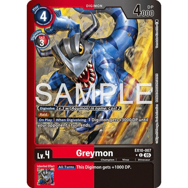 Greymon [EX10-007] (Limited Foil) [Sinister Order]