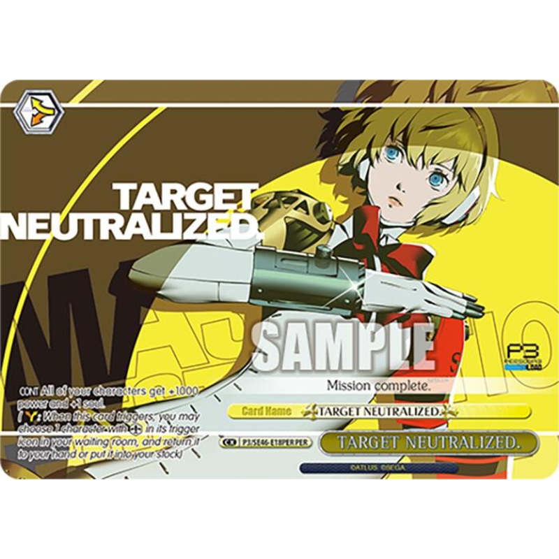 TARGET NEUTRALIZED. (P3/SE46-E18PERPER) [Persona 3 Reload Premium Booster]
