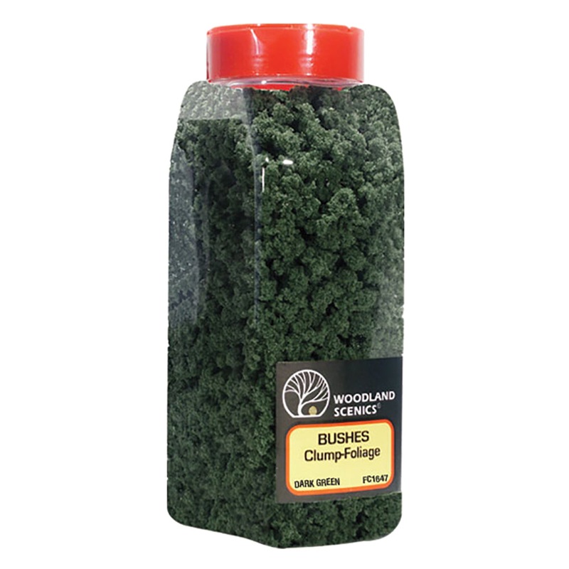 Woodland Scenics WFC1647 Dark Green Bushes