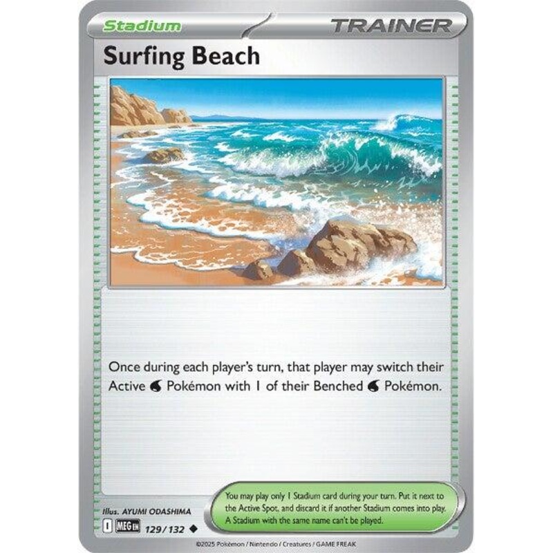 Surfing Beach (129/132) [Mega Evolutions: Base Set]