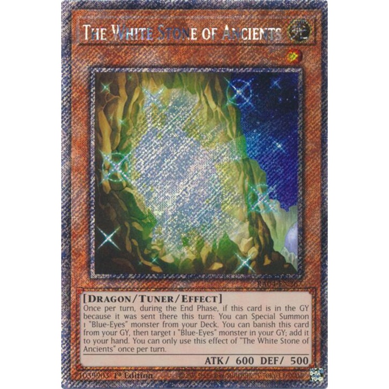 The White Stone of Ancients [RA04-EN267] Platinum Secret Rare