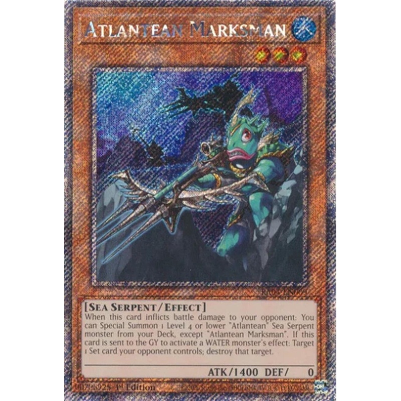 Atlantean Marksman [RA04-EN009] Platinum Secret Rare