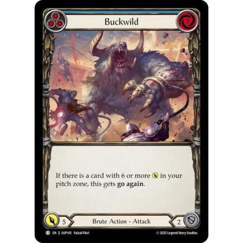 Buckwild (Blue) [SUP145] (Super Slam)  Rainbow Foil