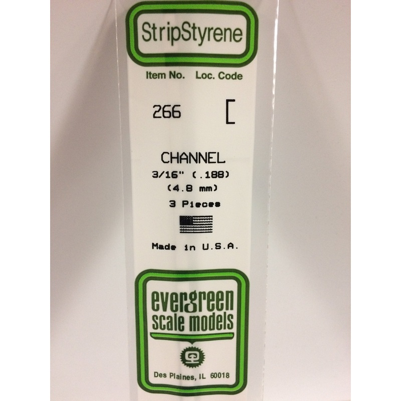 Evergreen 266 - 4.8mm Channel