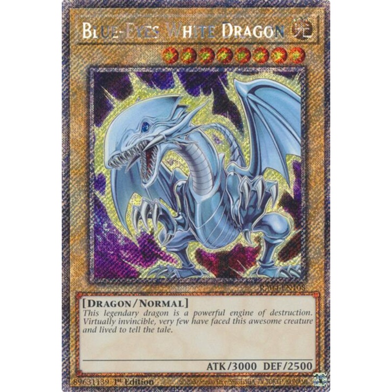 Blue-Eyes White Dragon (7th Art) [RA04-EN108] Platinum Secret Rare