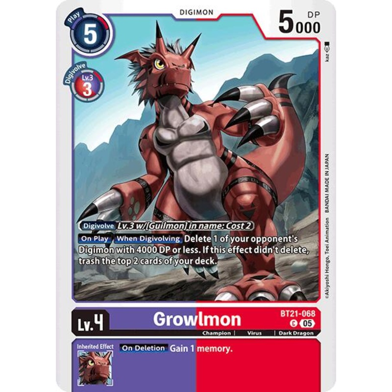 Grolwmon [BT21-068] [World Convergence]