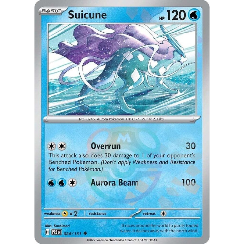 Suicune (024/131) (Master Ball Pattern) [Scarlet & Violet: Prismatic Evolutions]