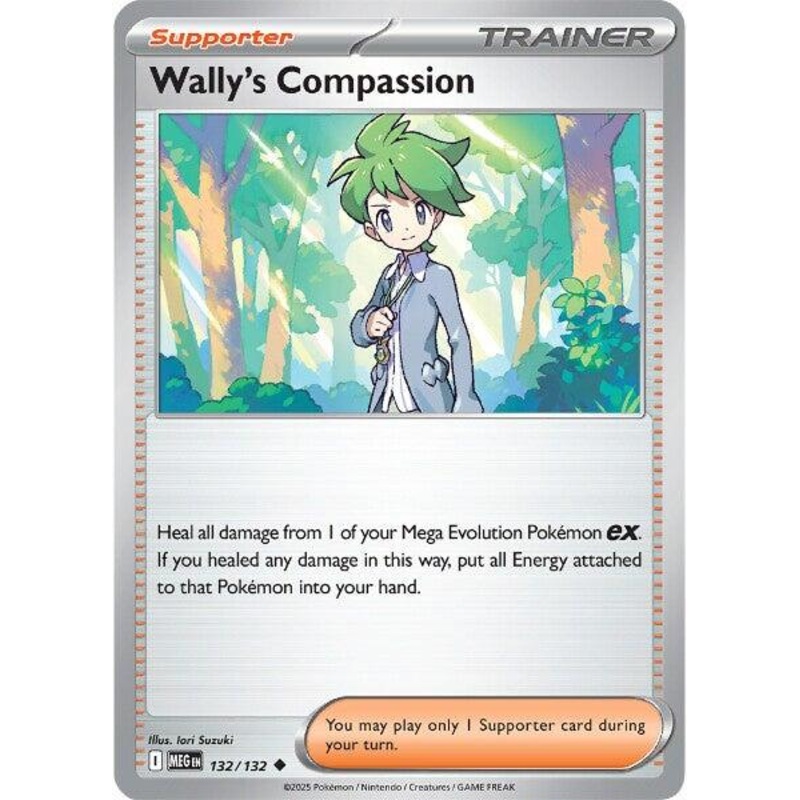 Wally's Compassion (132/132) [Mega Evolutions: Base Set]