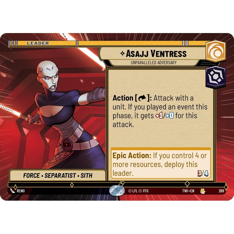 Asajj Ventress - Unparalleled Adversary (289) (Hyperspace) (289) [Twilight of the Republic]