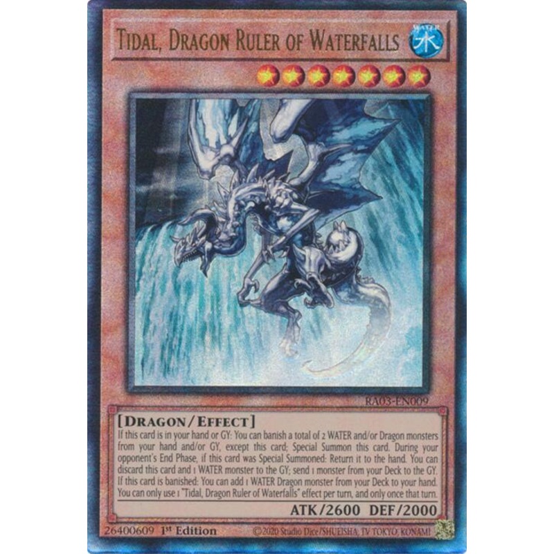 Tidal, Dragon Ruler of Waterfalls (UTR) [RA03-EN009] Prismatic Ultimate Rare