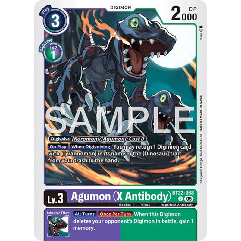 Agumon [BT22-068] (X Antibody) [Cyber Eden]