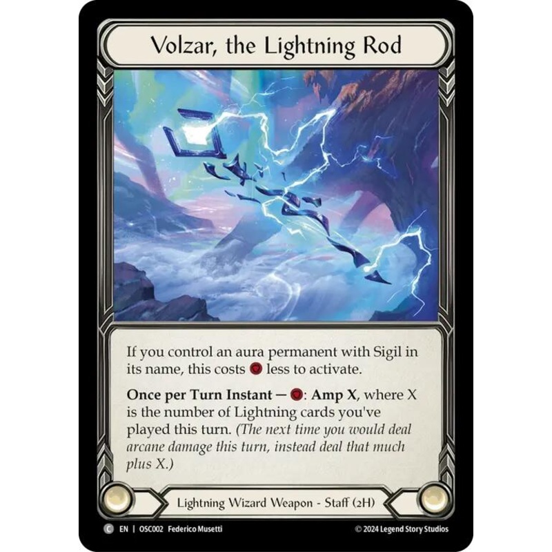 Volzar, the Lightning Rod [OSC002] (Rosetta Oscilio Blitz Deck)