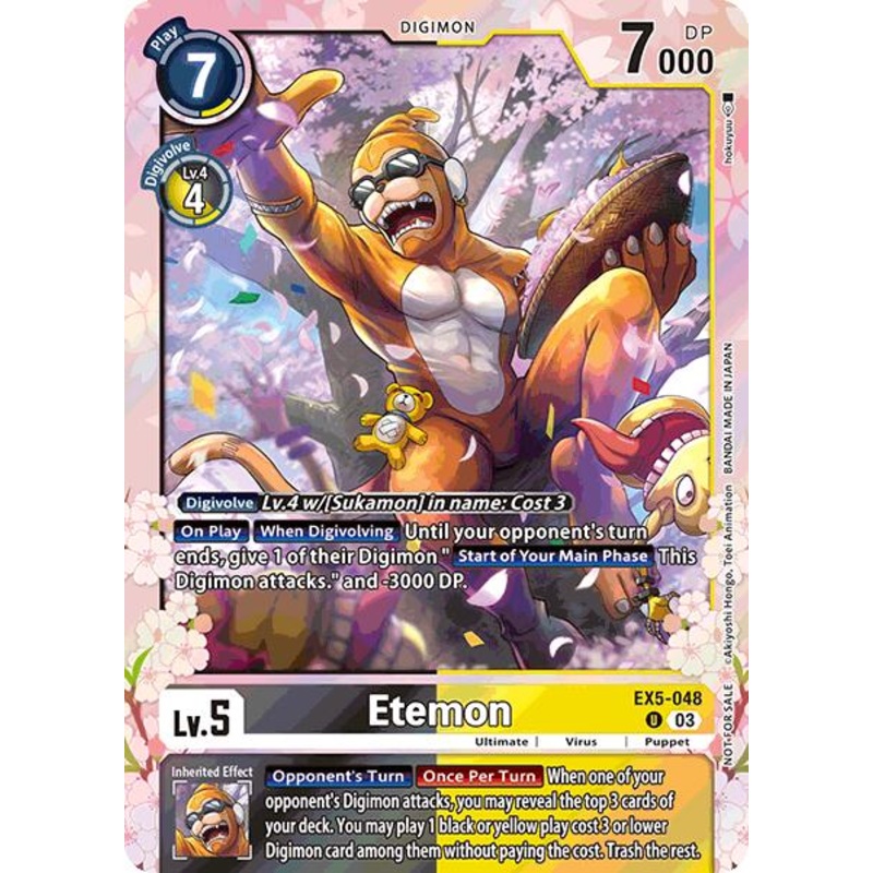 Etemon [EX5-048] (Regulation Battle Vol. 1) [Animal Colosseum Promos]