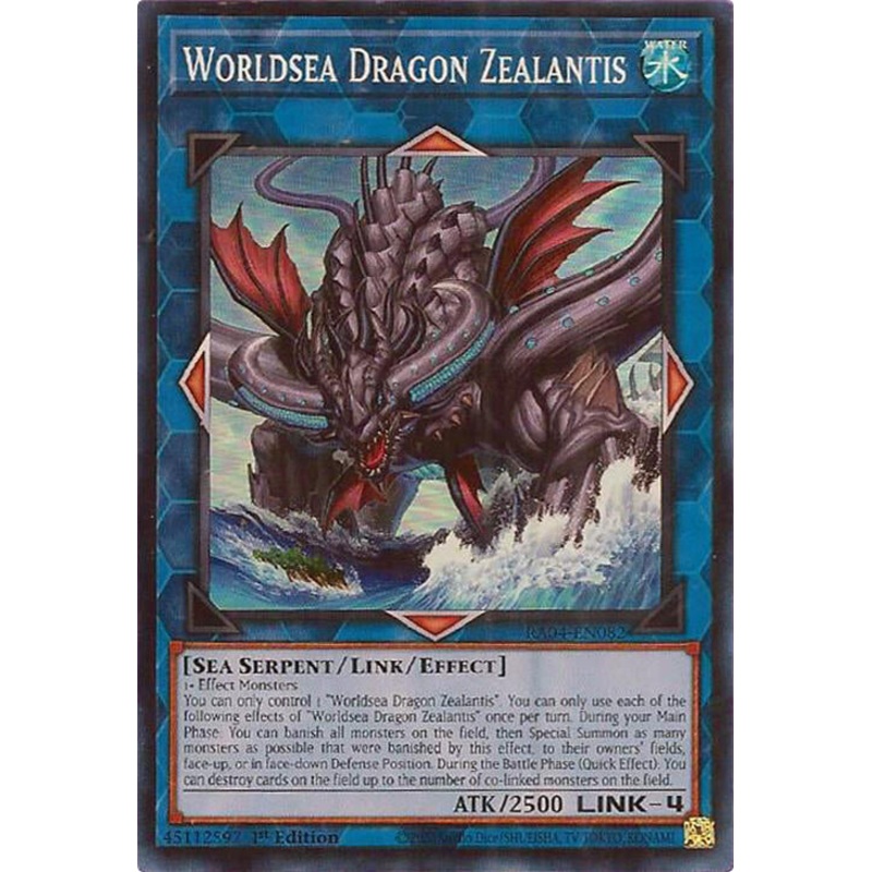 Worldsea Dragon Zealantis [RA04-EN082] Super Rare