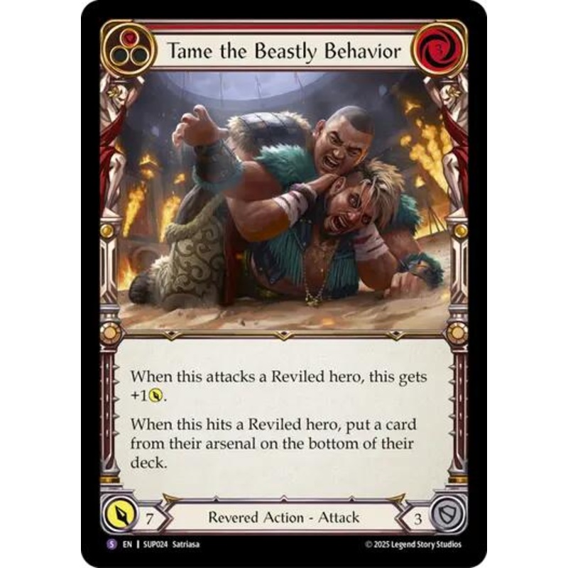 Tame the Beastly Behavior [SUP024] (Super Slam)  Rainbow Foil