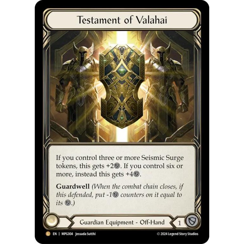 Testament of Valahai [MPG004] (Mastery Pack Guardian)  Rainbow Foil